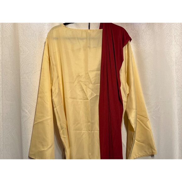 Yellow & Red Costume Robe With Rope Waist Tie - Picture 8 of 12